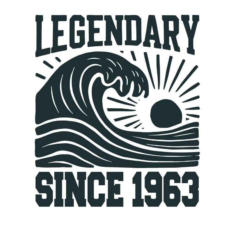 Legendary since 1963 Birthday Wave