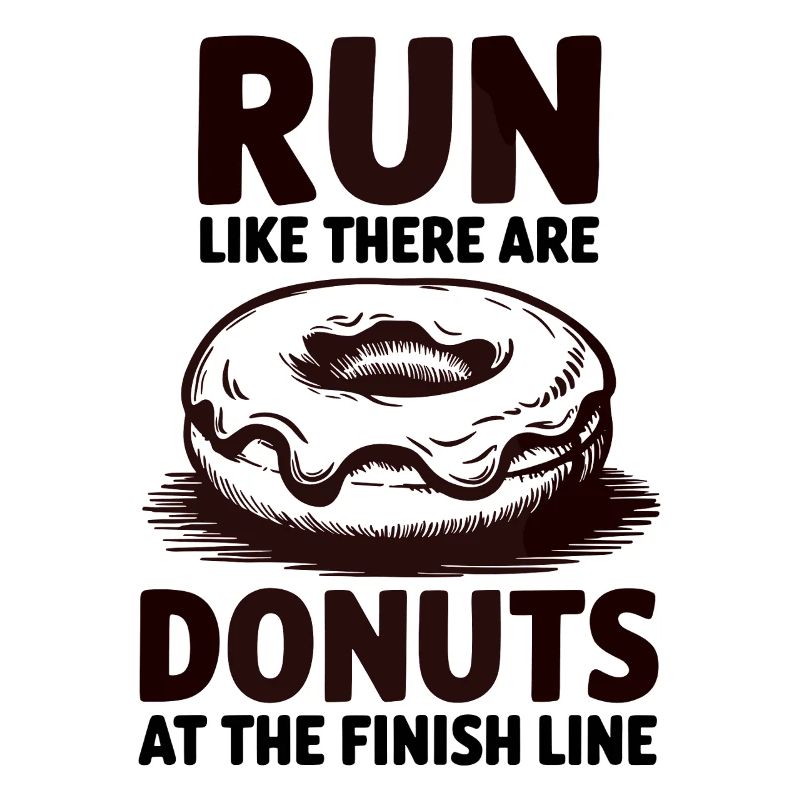 Courez comme un marathonien avec des beignets à la ligne d’arrivée