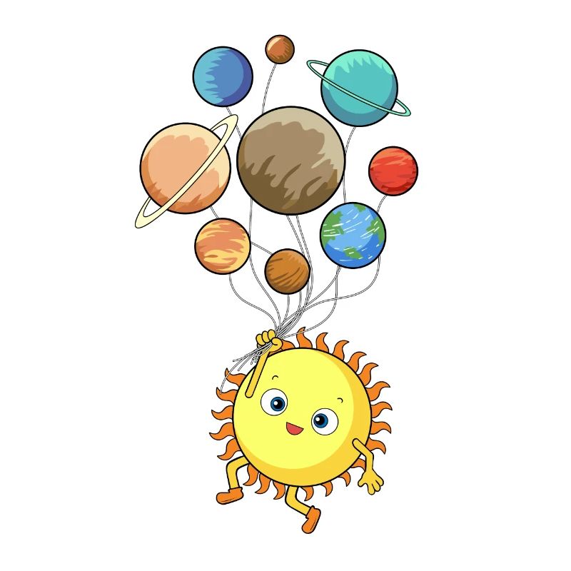 Solar System Planet Sun Balloons