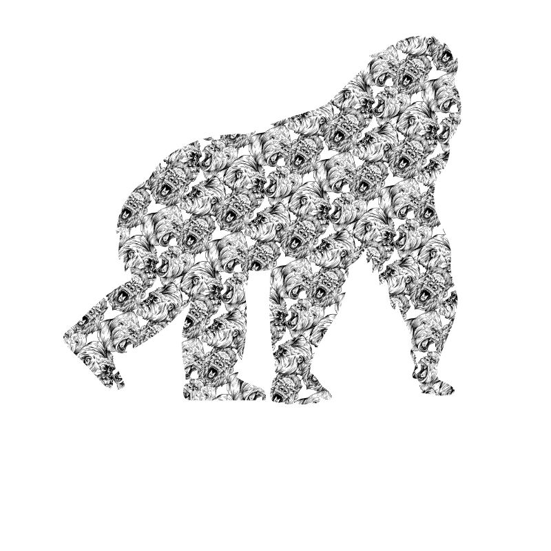 Gorillas Pattern Gorilla