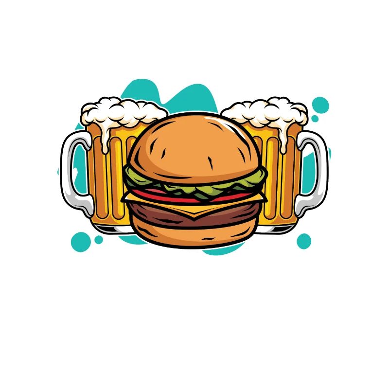 Burger Und Bier Deshalb Bin Ich Wegen Hamburger