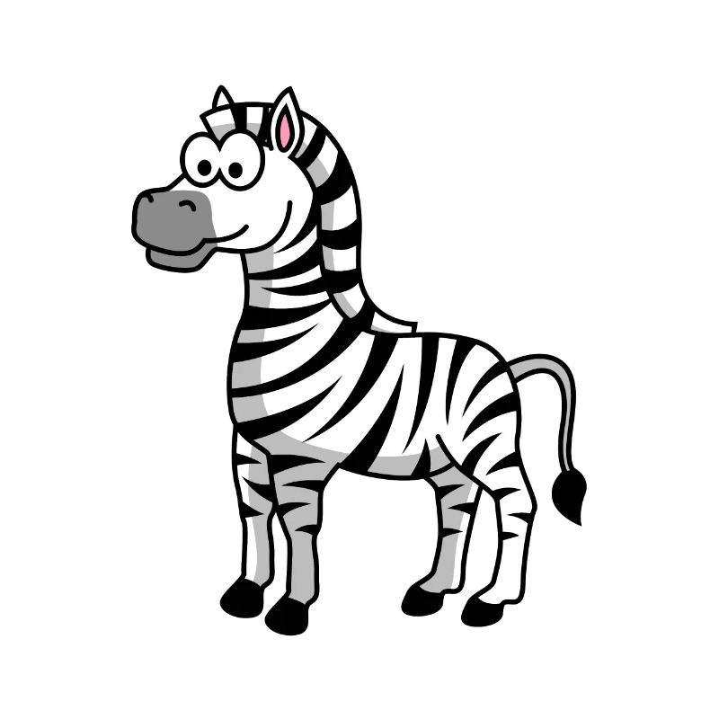 Zebra Comic Animal