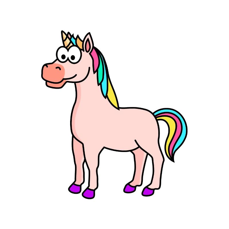 Einhorn Comic Tier