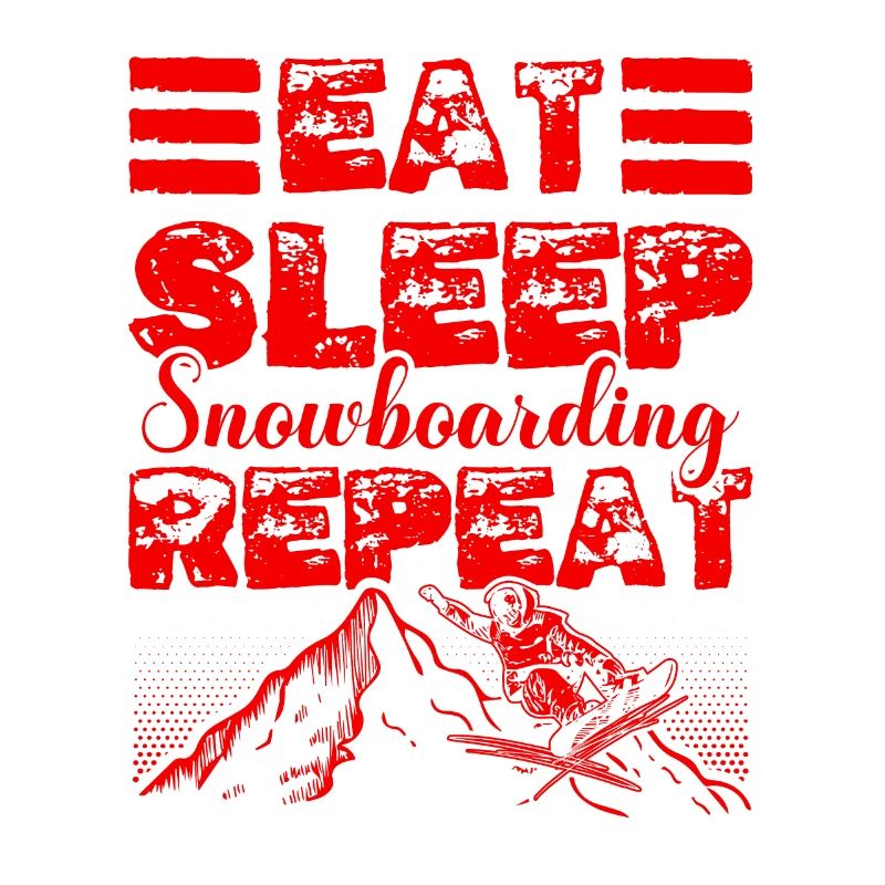 Manger dormir Snowboard Répéter