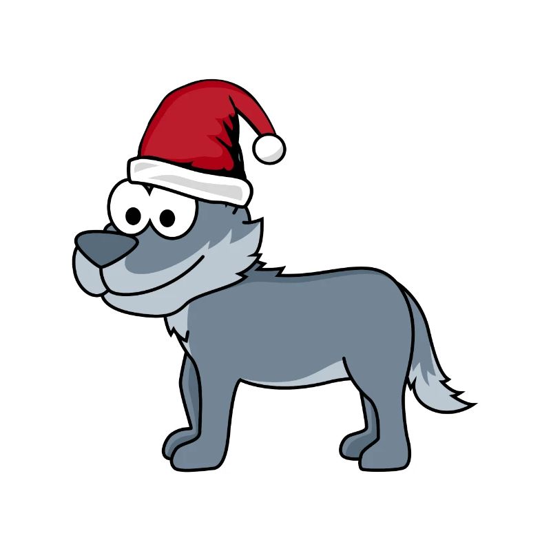 Wolf Comic Christmas