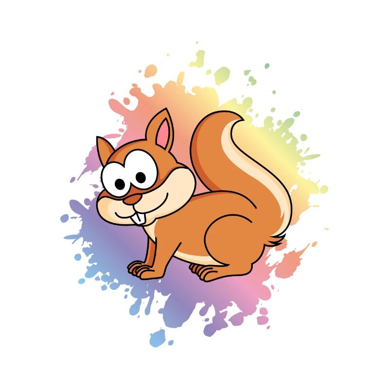 Eichhörnchen Comic Tier