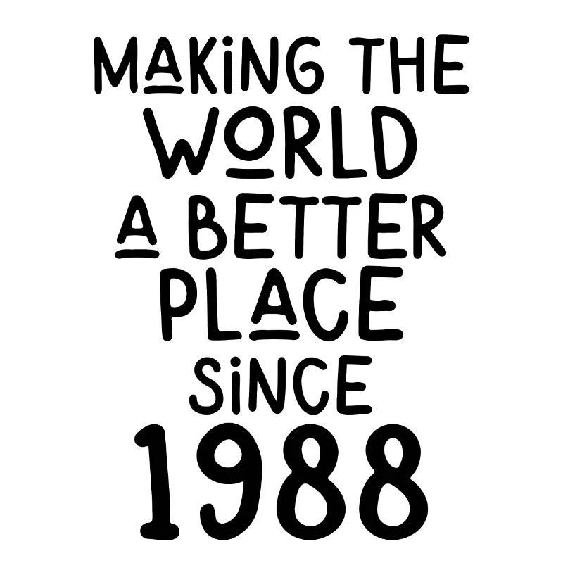 Making the World a better place since 1988