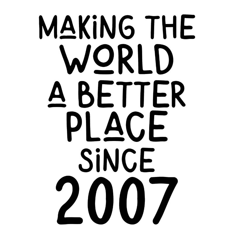 Making the World a better place since 2007