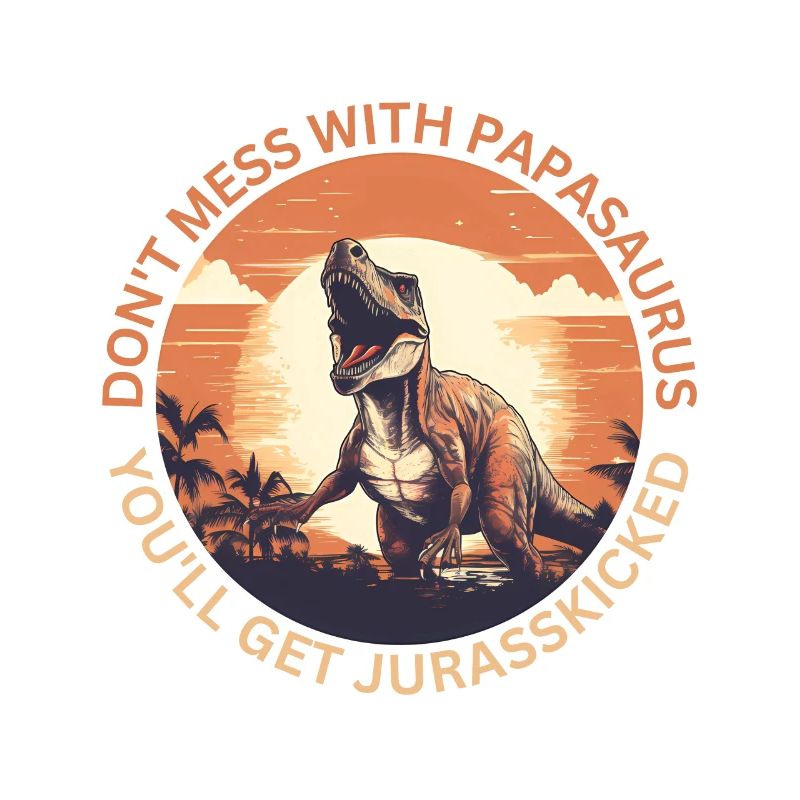 Funny Papa Papasaurus Dino Dinosaur Gift