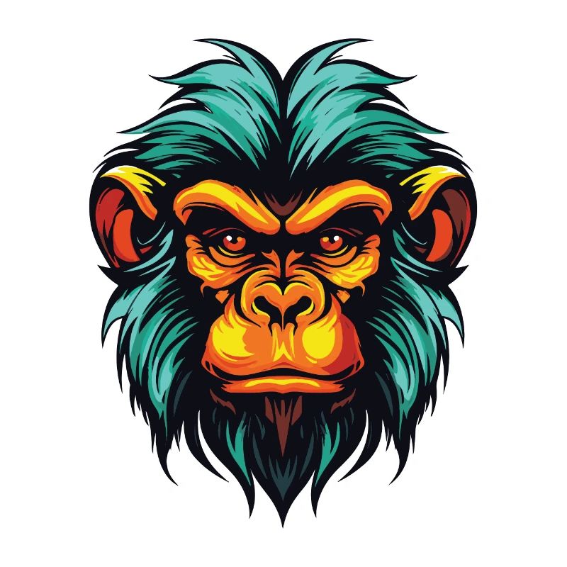 Affe Kopf