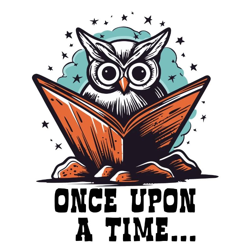 Es war einmal, ein buch- lesender Eulen Freund