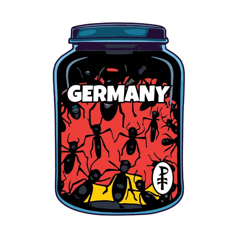 Germany: German worker ants in a jar