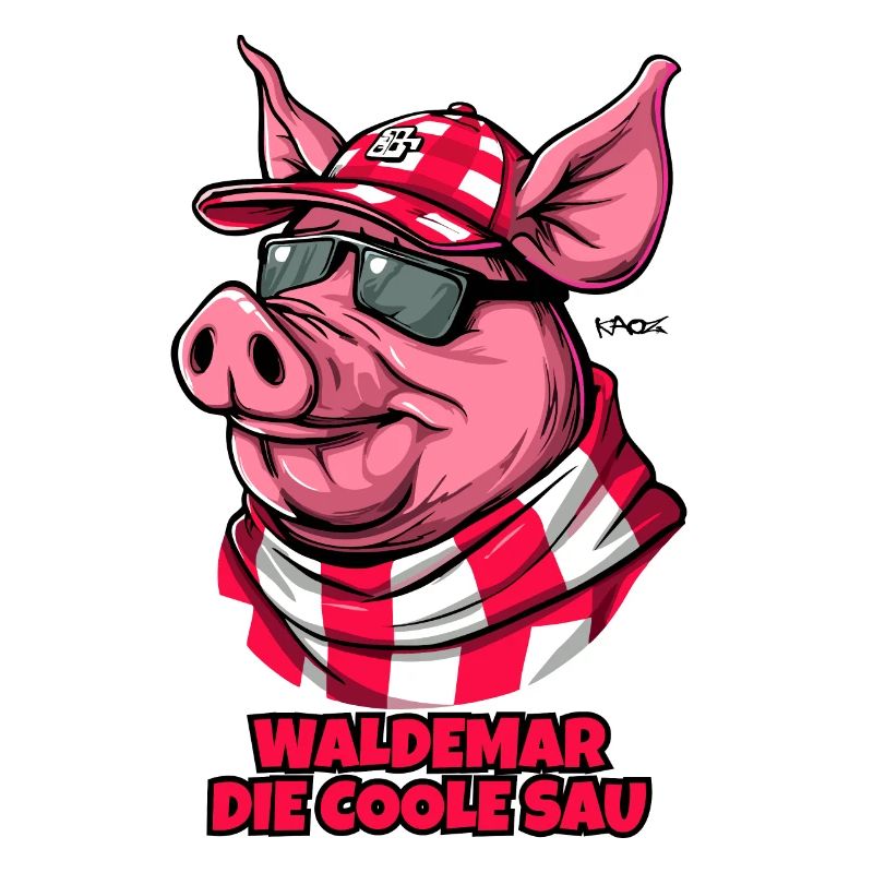 Waldemar le cochon cool est un cochon drôle