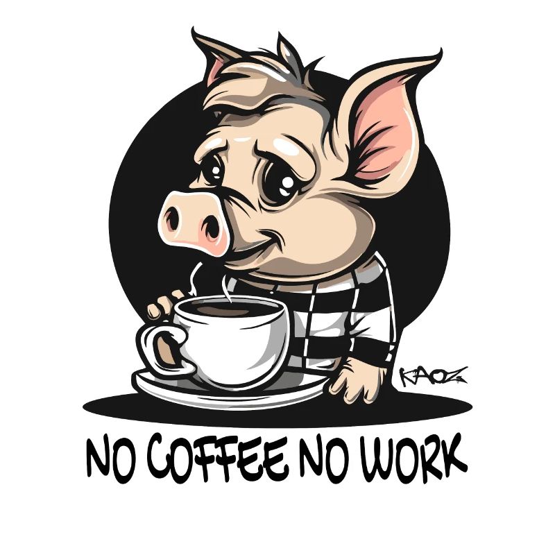 Pas de café, pas de travail : Funny Pig