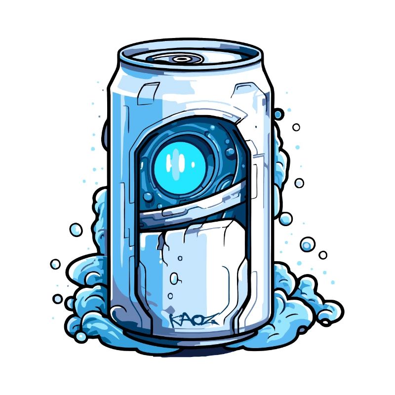 Robot Cyborg Beverage Can