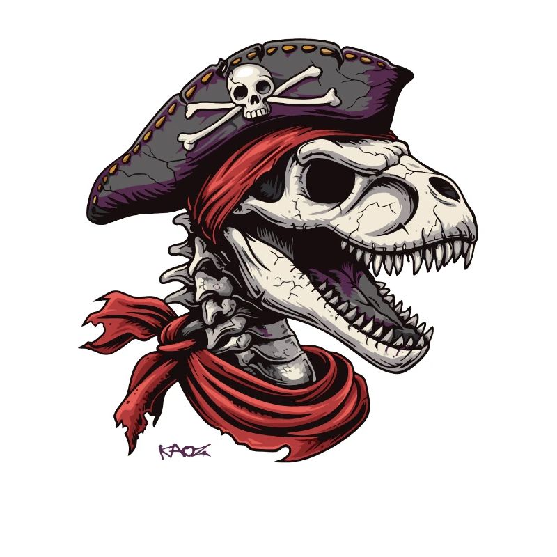 Rex Goes On: Dino Skull Captain Pirate