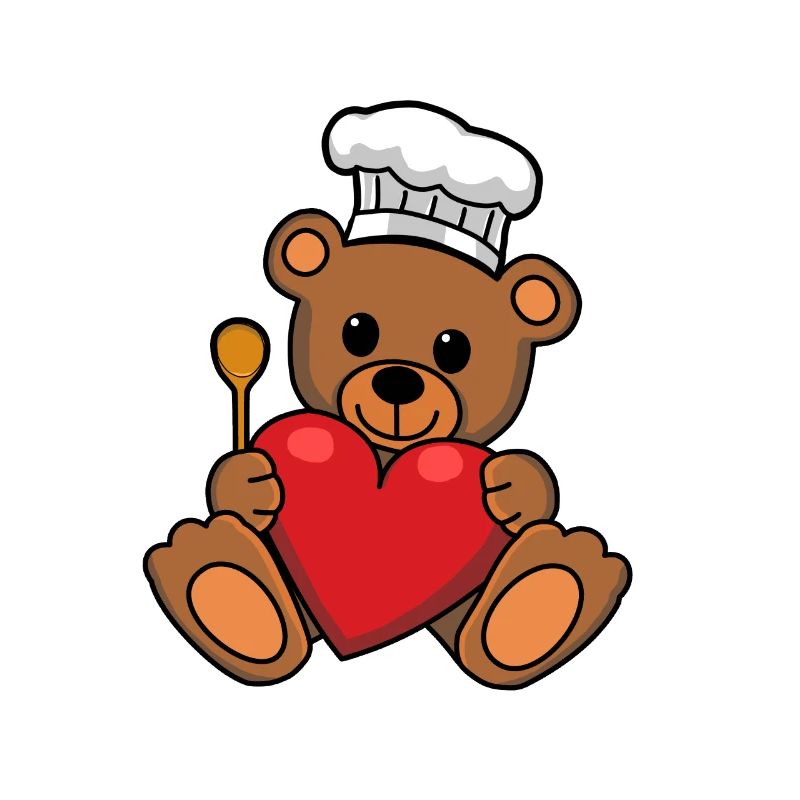 Teddy Chef Chapeau Chef Cuisson Teddy Bear Cook