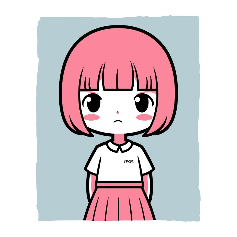 Einfach ein einfaches Mädchen