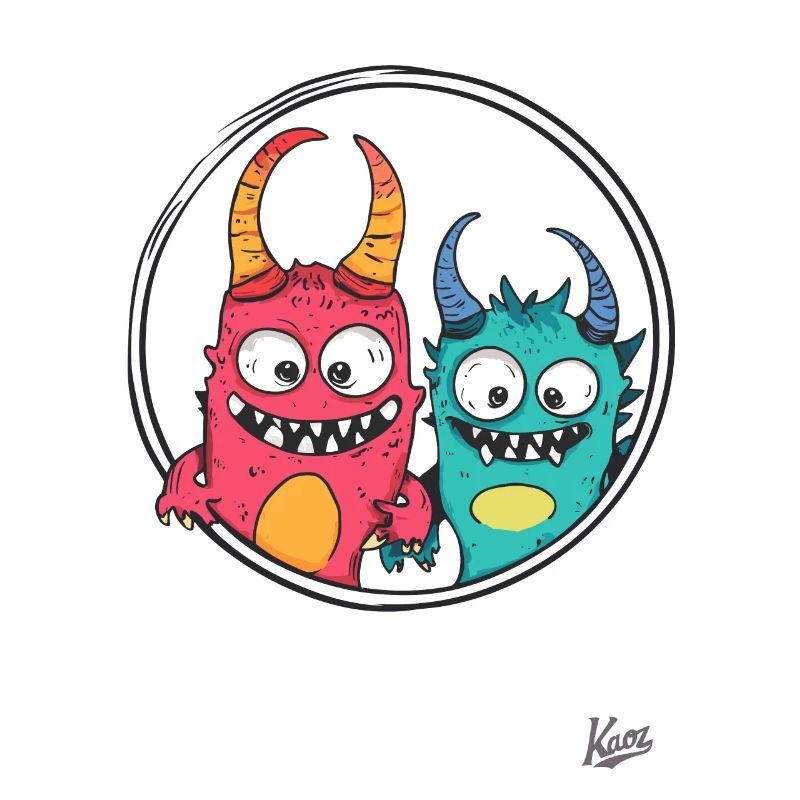 Lustige Monster-Freunde