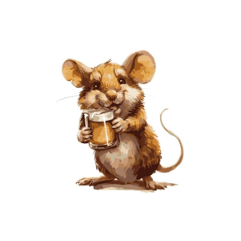 Mouse Beer Funny