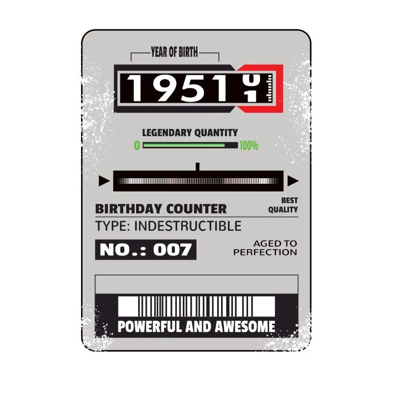 Three-phase meter birthday 1951 gift