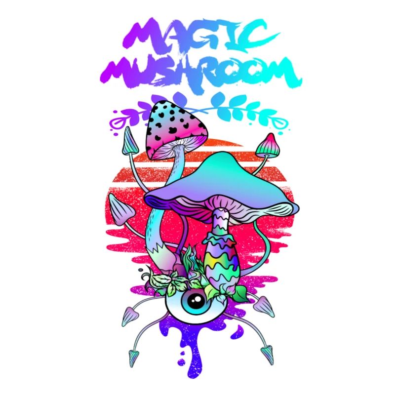 Magic Mushrooms Psychedelic Sunset