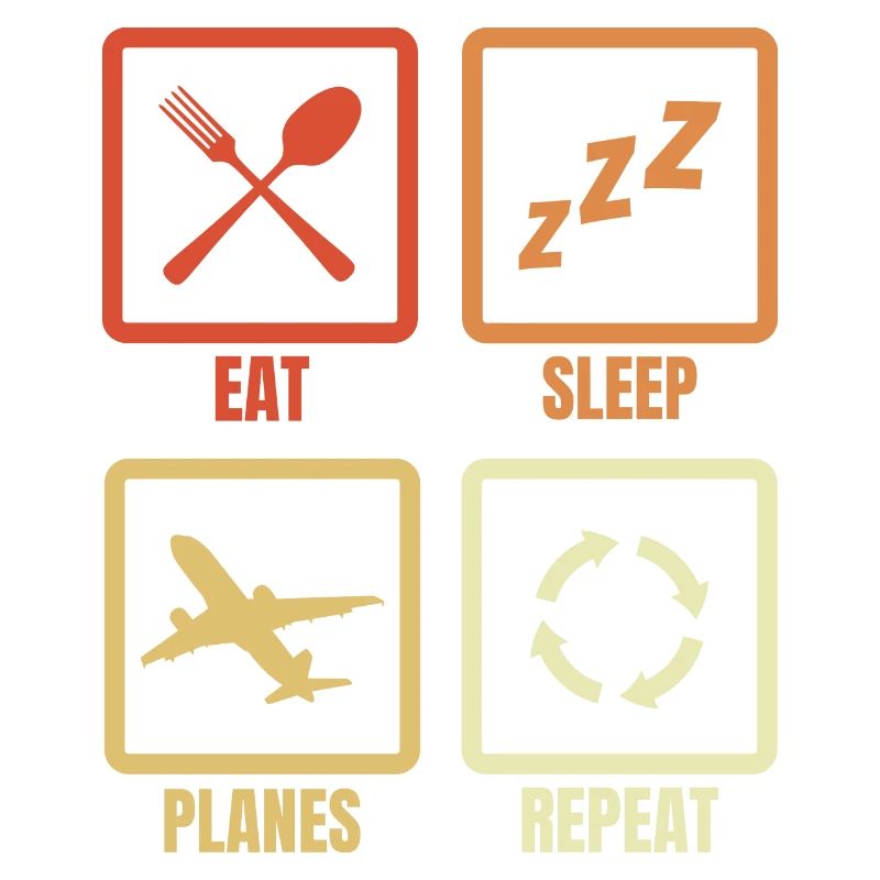 Food, sleeping, repeating planes