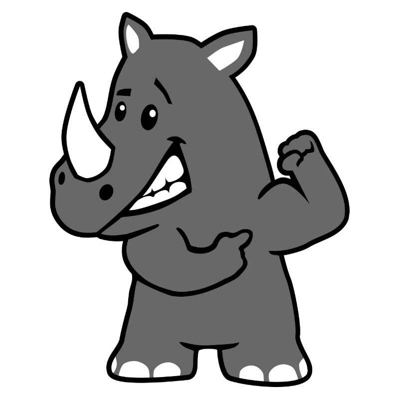 Kräftiges Nashorn