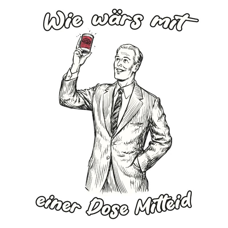 Retro Werbespruch Illustration