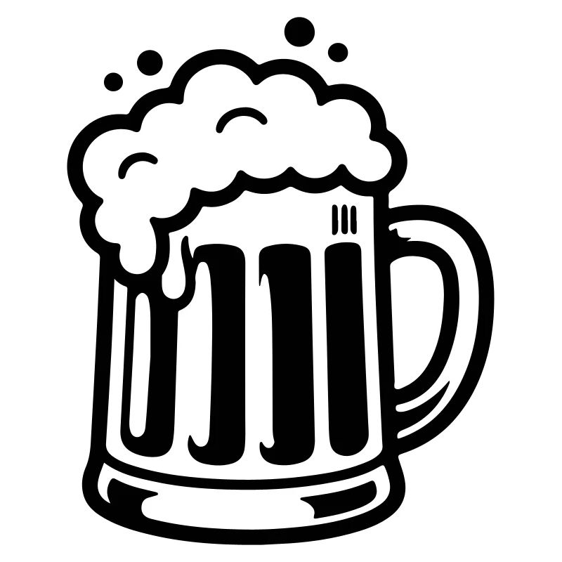 Bierkrug Comic Bier