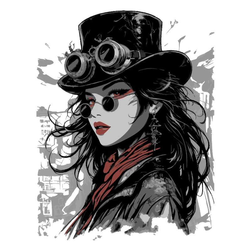 Steampunk Diva with Goggles