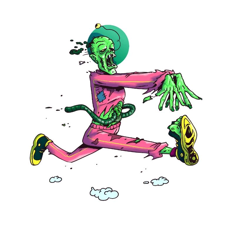 Zombie Runner Neon Pop
