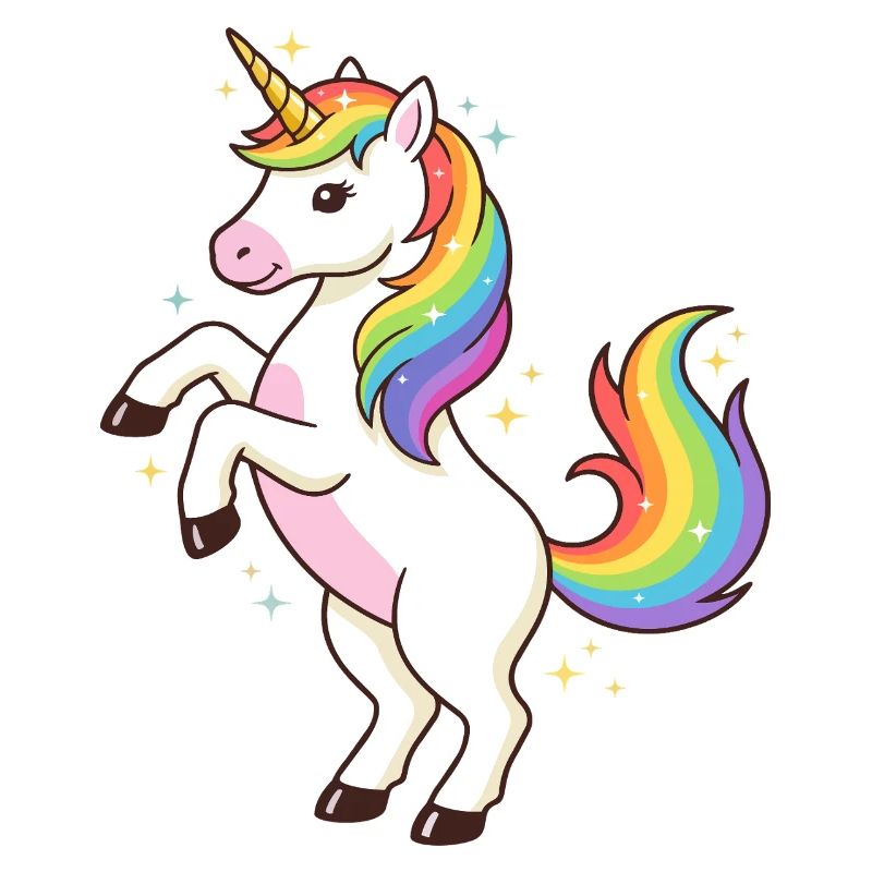 Regenbogen-Einhorn-Funkeln