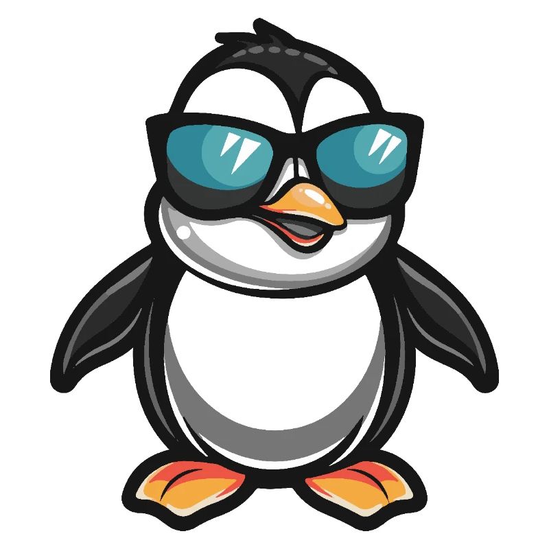 Pinguin Cool Comic