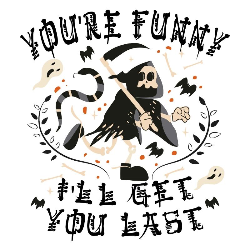 Funny Grim Reaper Skeleton Halloween Costume
