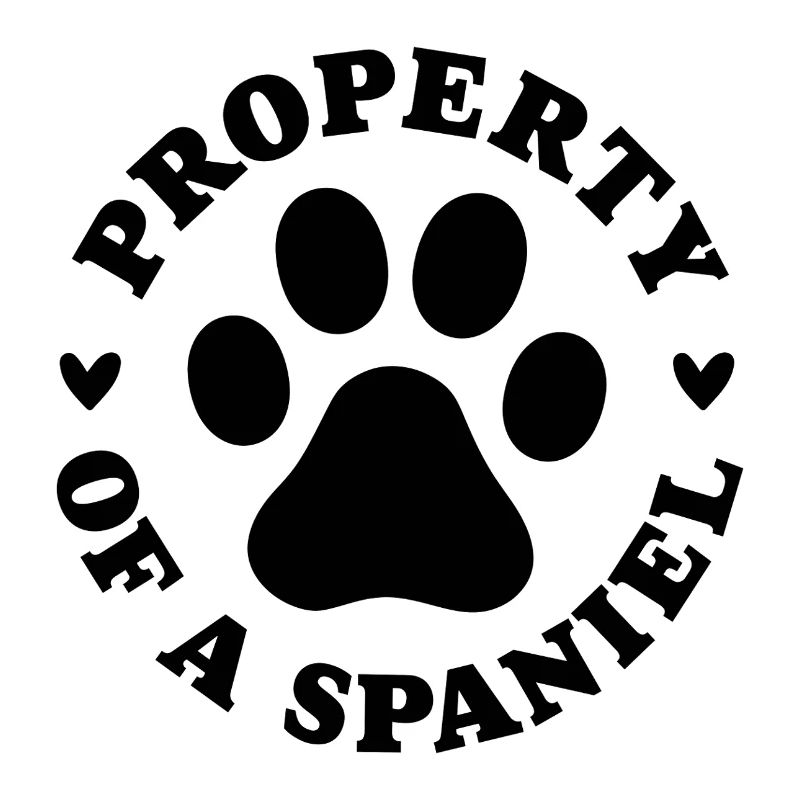 Eigentum eines Spaniels