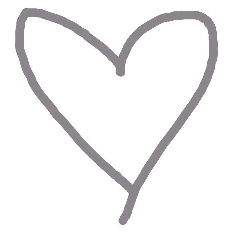 Coeur gris idée cadeau amour amoureux