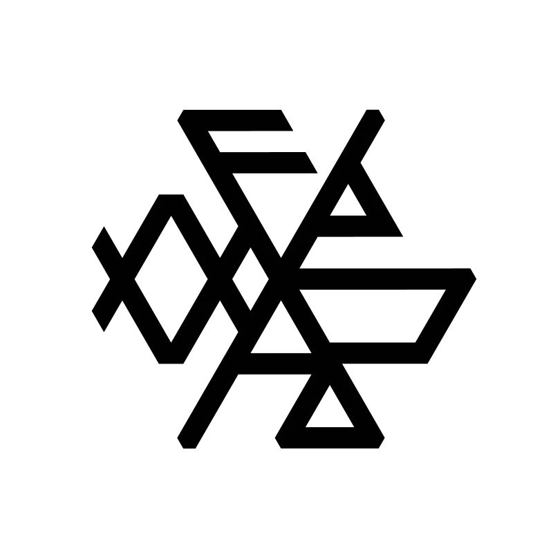 Thuringian "Þuringa" hexa binding rune, right / cw, QRF0 ©