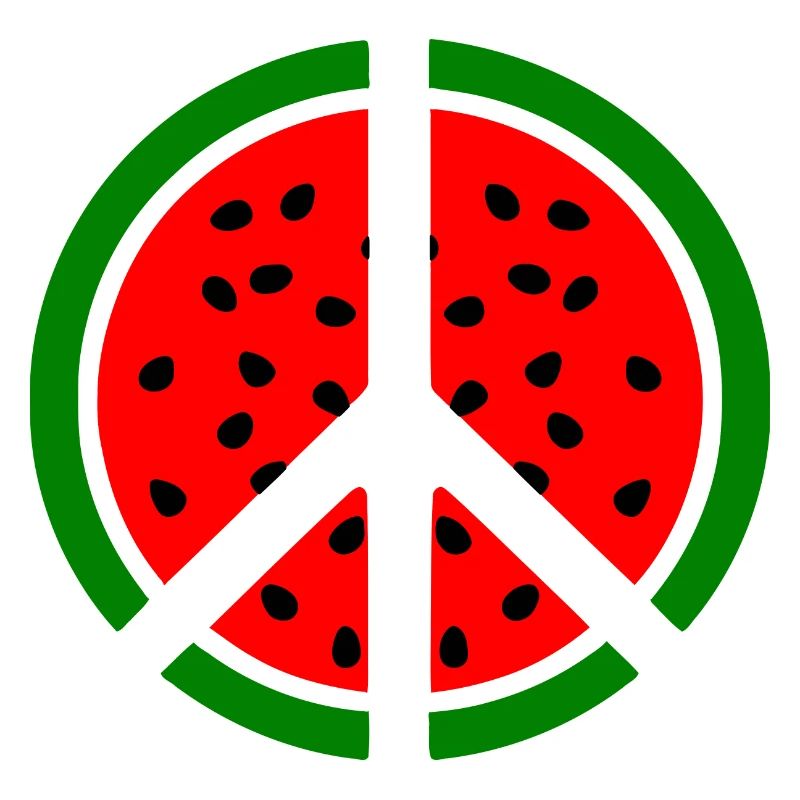 Wassermelone melone peacezeichen