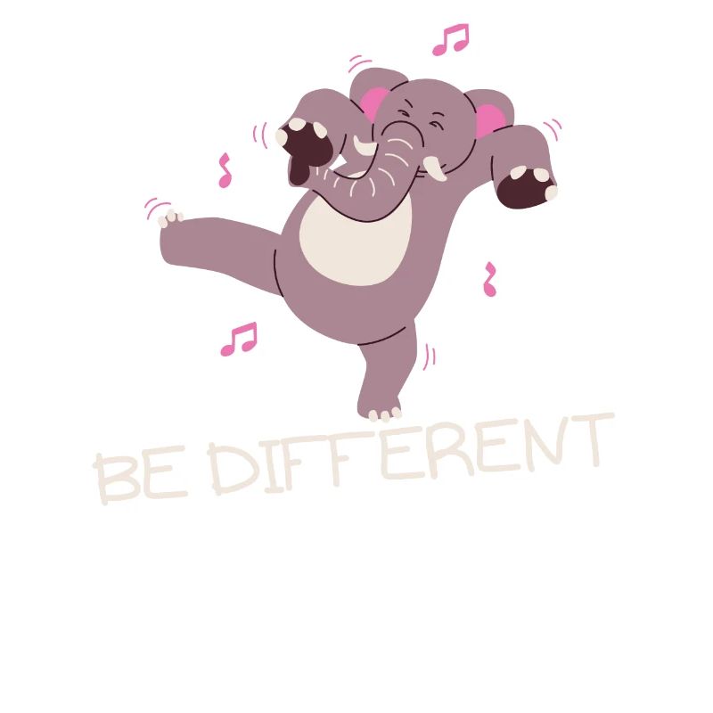 Be different elephant Funny gift