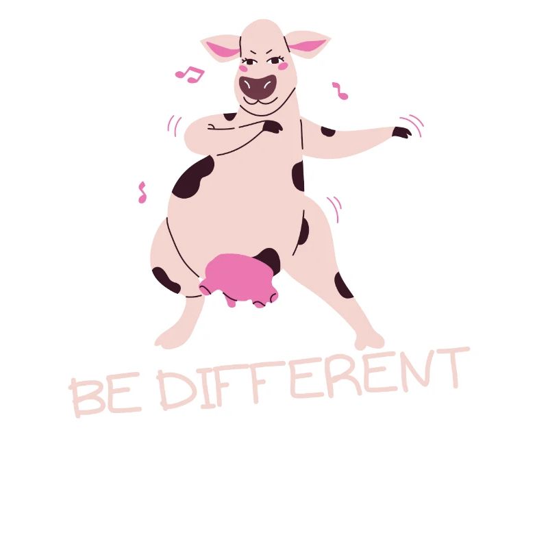 Be different Kuh Lustiges Geschenk