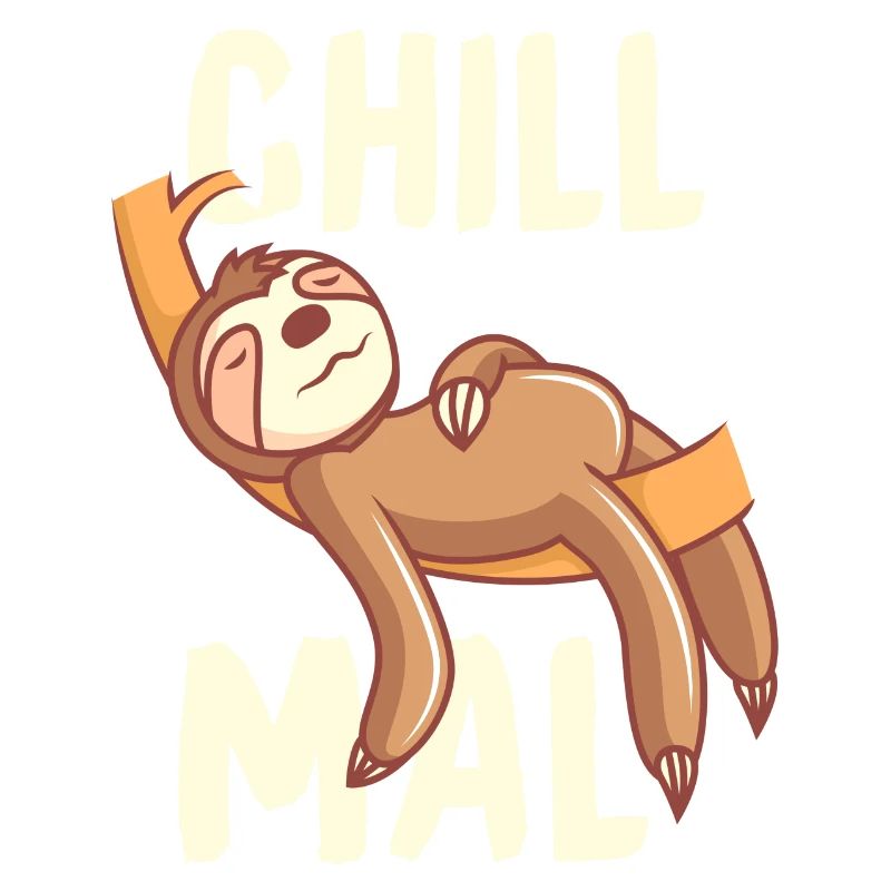 Chill sloth relaxing and chilling gift