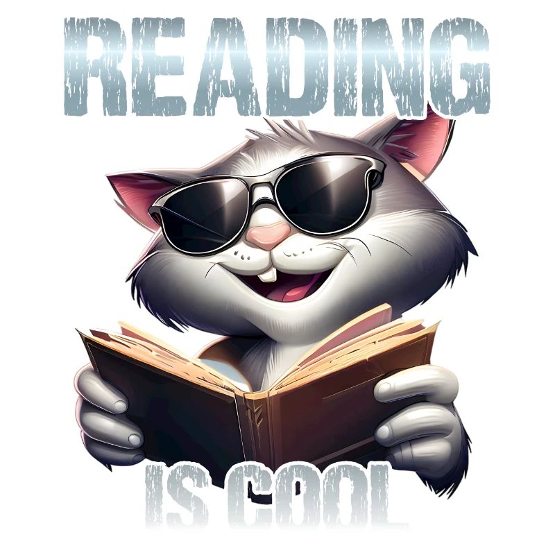 Reading is cool Katze