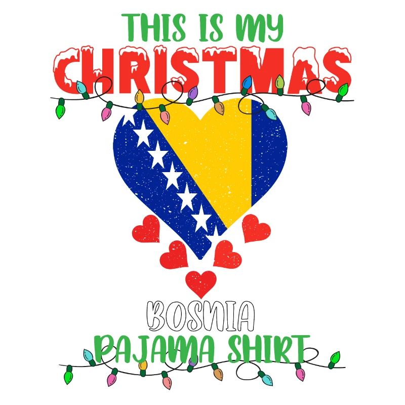 C’est mon pyjama de Noël drapeau de Bosnie