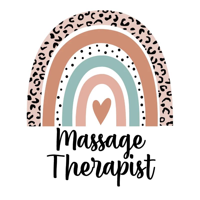Massage Therapist Rainbow Leopard Funny Gift