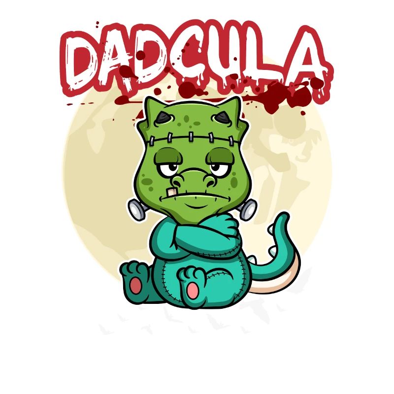 Dadcula Dracula Vampire Dad Funny Halloween Party