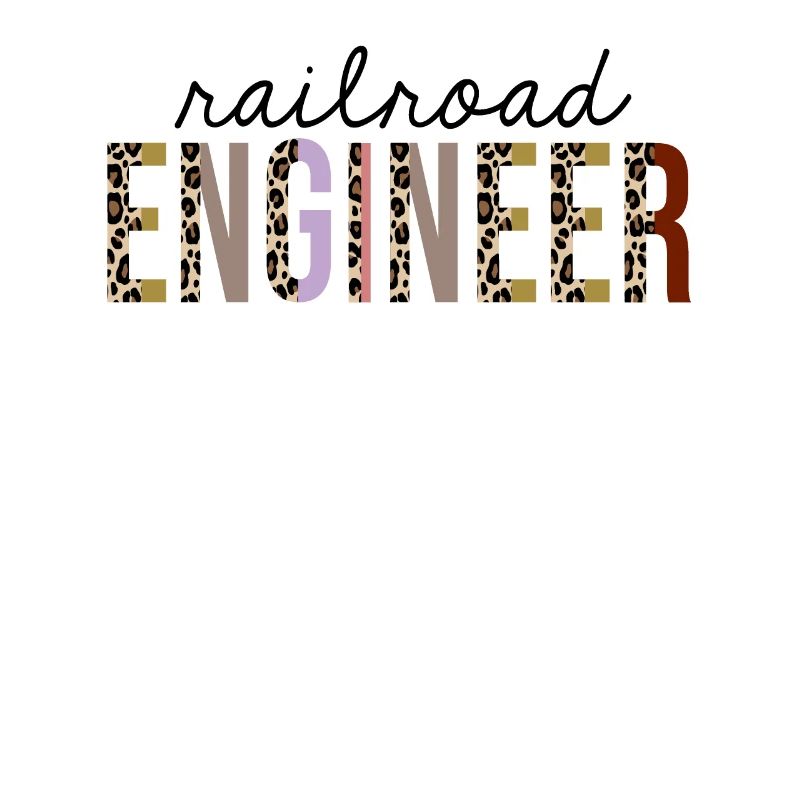 Railroad Engineer Leopard Print Funny