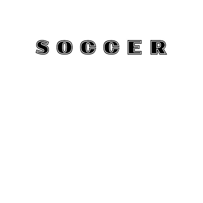 Fußball Schriftzug