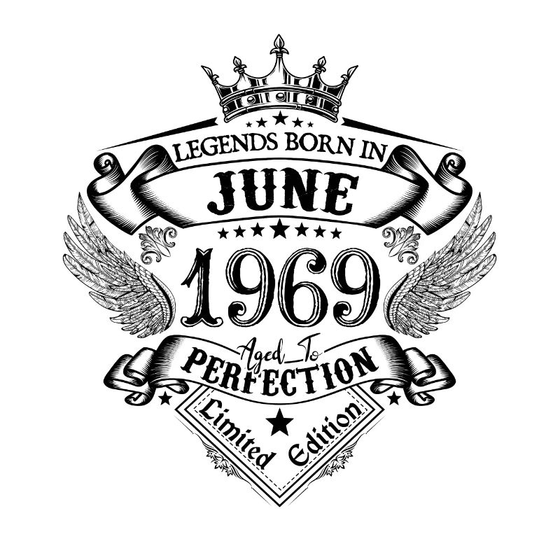 Geburtstag Juni 1969 Juni Jubiläum 1969