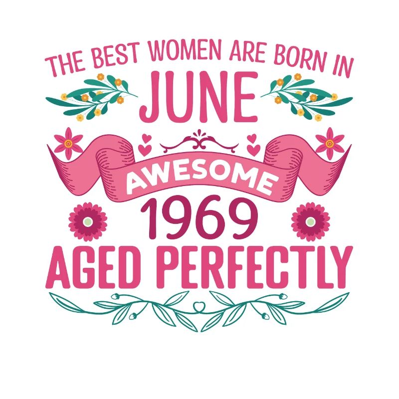 Juni 1969 Weiblicher Geburtstag Juni 1969